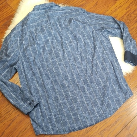 Tasso Elba Mens Button Up Longsleeve - Picture 2 of 4